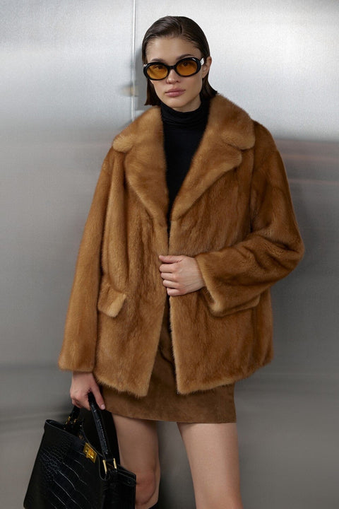 Short Mink Fur Jacket