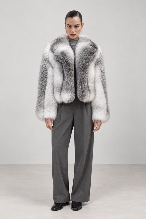 Manteau en fourrure de renard arctique