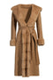 Hooded Cashmere Mink Coat