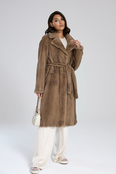 Midi Mink Fur Coat