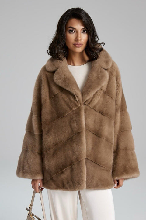 Short Mink Fur Coat