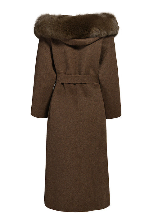Cashmere Coat with Hood