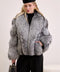 Short Silver Fox Fur Coat