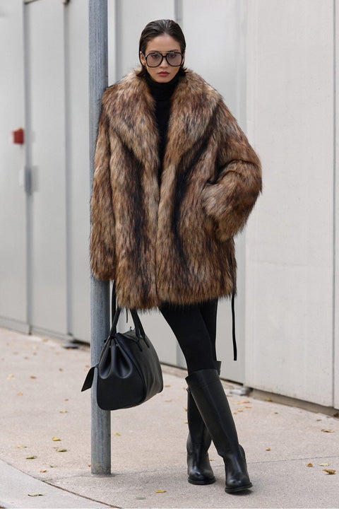 Oversized Faux Fur Coat