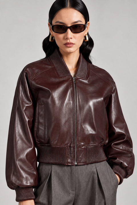 Leather Bomber