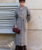 Long Cashmere Coat with Mink
