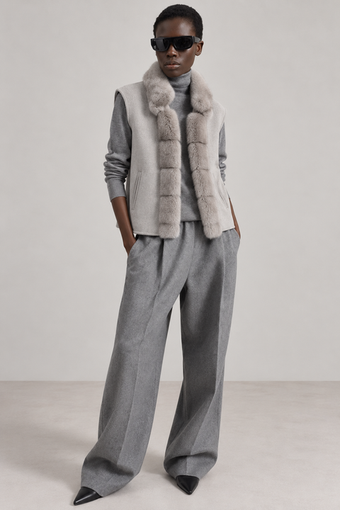 Convertible 2-in-1 Cashmere Jacket