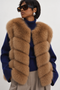 Gilet sans manches en renard