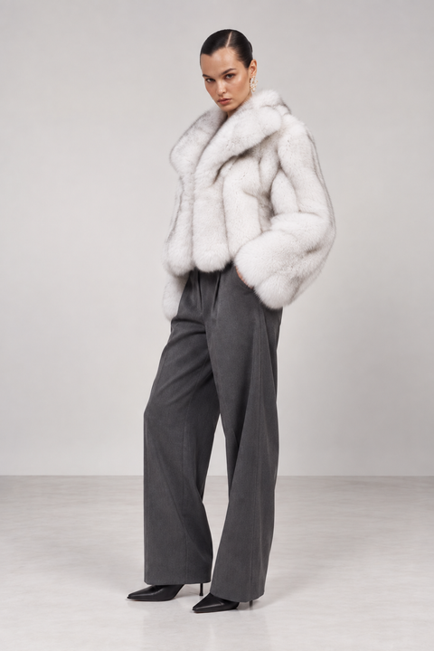 Cappotto in pelliccia di volpe Talia