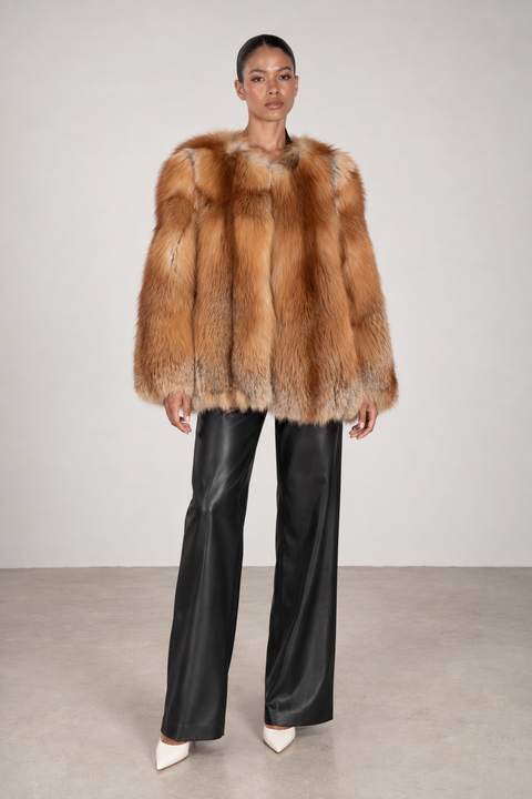 Red Fox Fur Coat