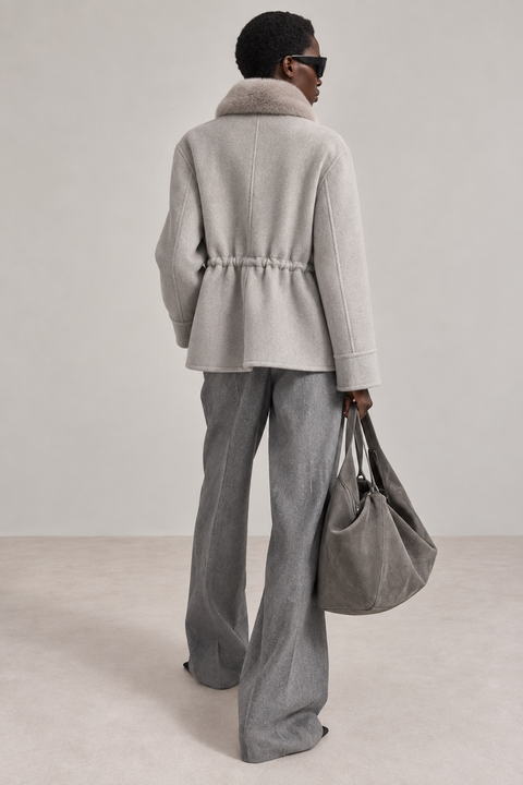 Convertible 2-in-1 Cashmere Jacket