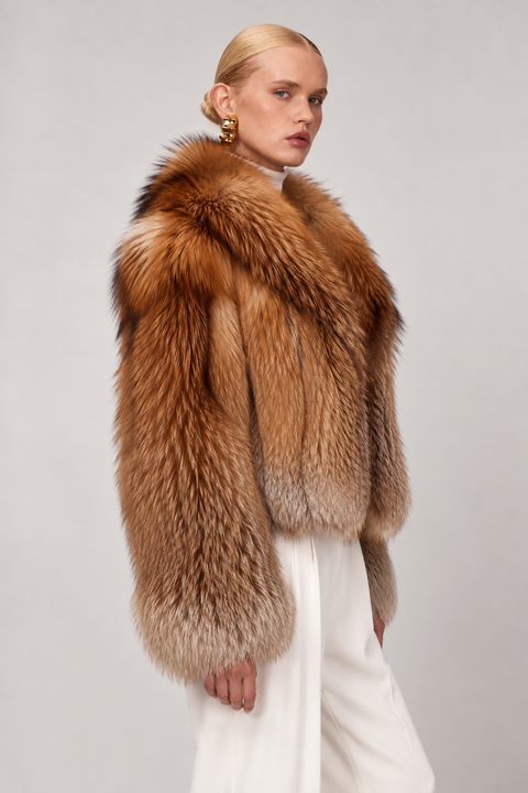 Red Fox Fur Coat