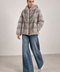 Hooded Grey Mink Coat