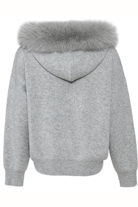 Grey Hooded Sweater