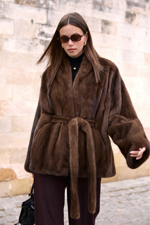 Short Brown Mink Coat