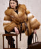 Hooded Fox Fur Cape