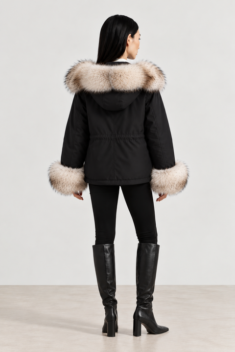 Short Lined Fur Parka