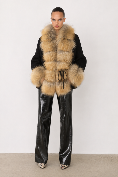 Wool and Faux Fur Jacket