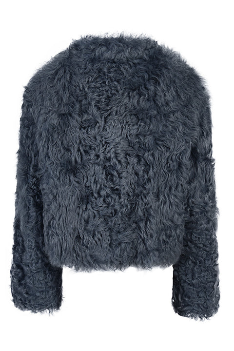 Chaqueta de piel de oveja auténtica