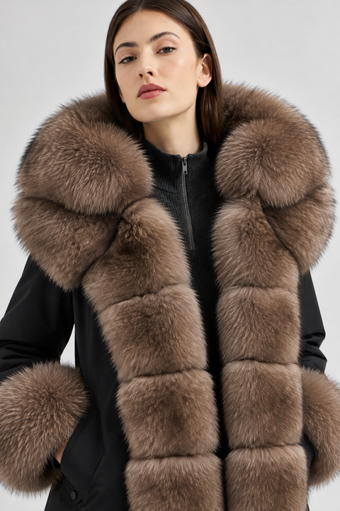 Lined Fox Fur Parka