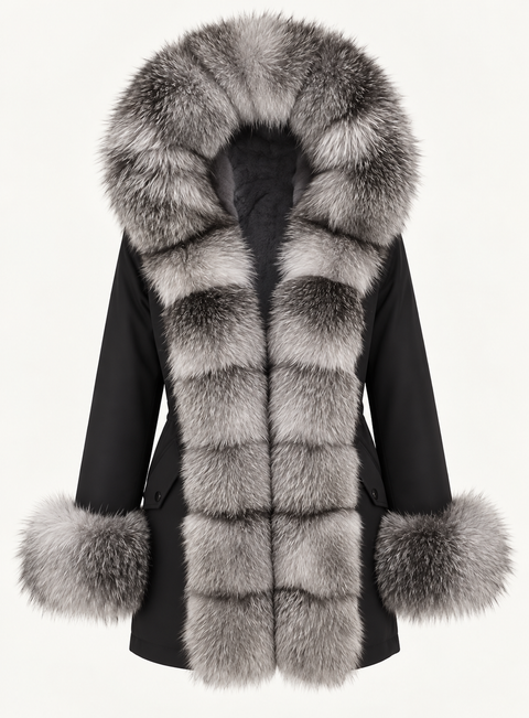 Parka mit Futter aus Fuchspelz