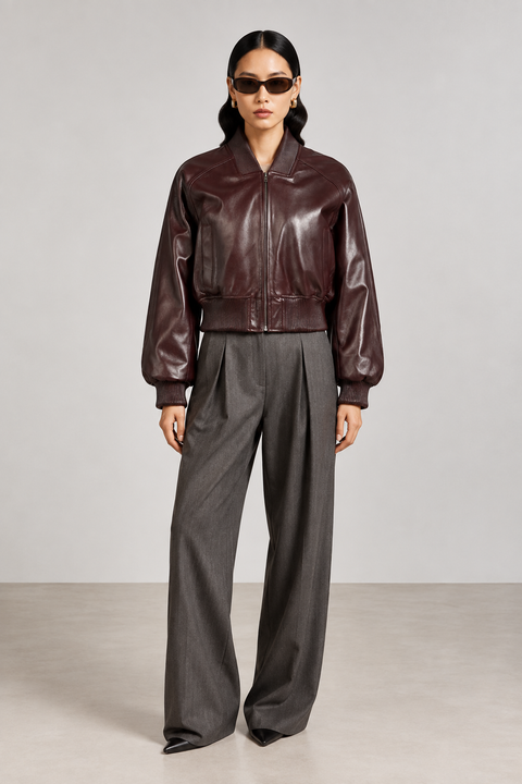 Leather Bomber