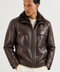 Leather Jacket with Mink Fur Lining